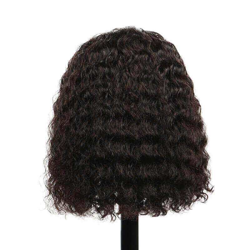 Water Wave Bob Wig 4x4 Lace Closure Human Hair Wigs