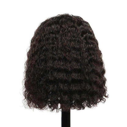 Water Wave Bob Wig 4x4 Lace Closure Human Hair Wigs