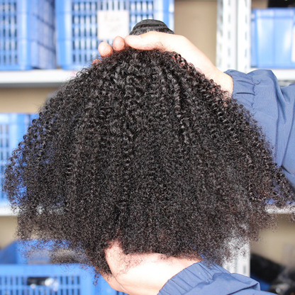 Afro Curly 3 Bundles Virgin Small Tight Curly