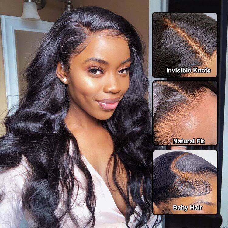 13X4 Lace Frontal Body Wave Wig Human Hair