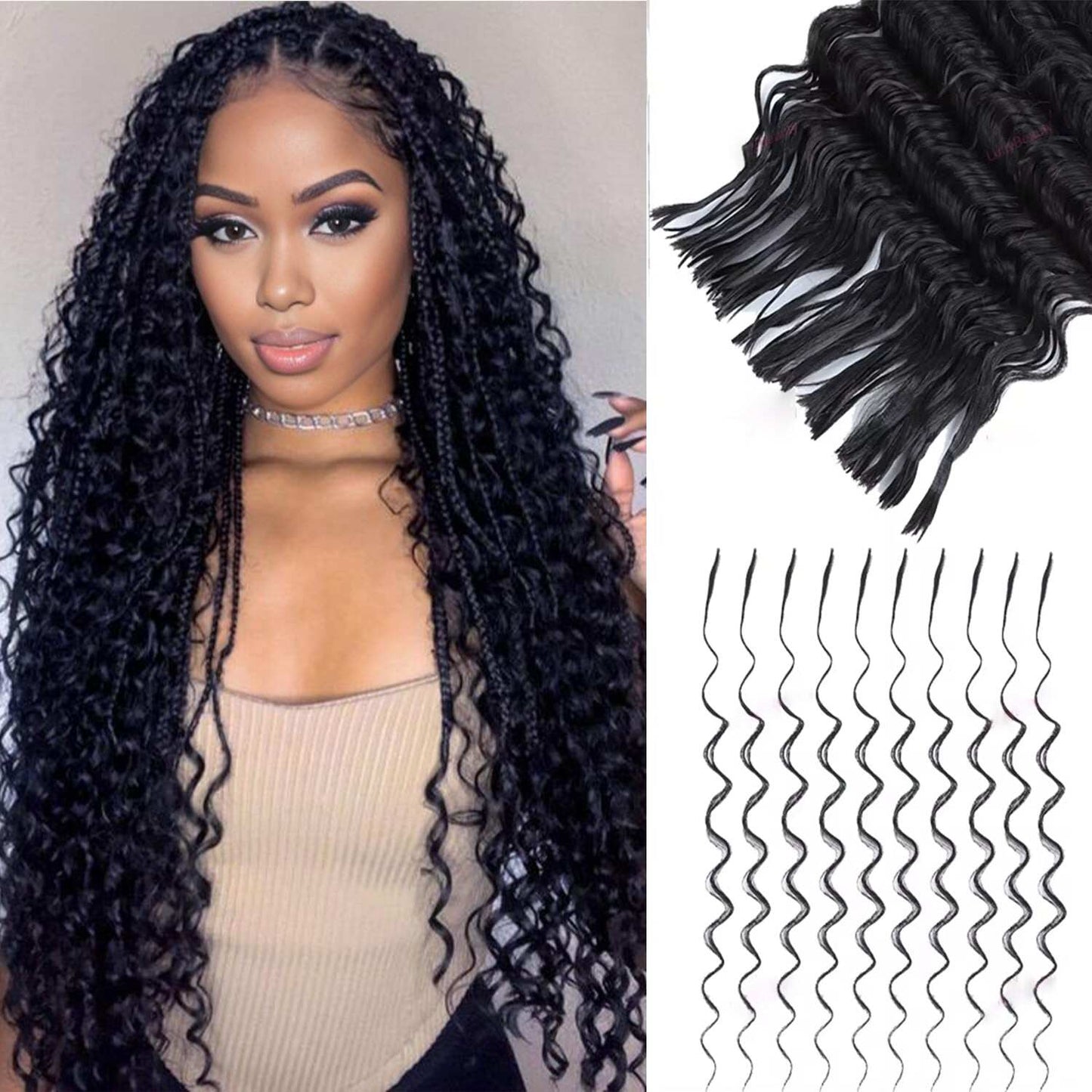 Bulk For Braiding Hair Deep Wave No Weft Virgin Human Hair for Braiding Hair