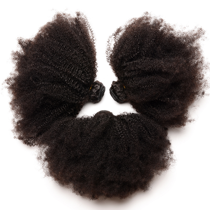 Afro Curly 3 Bundles Virgin Small Tight Curly