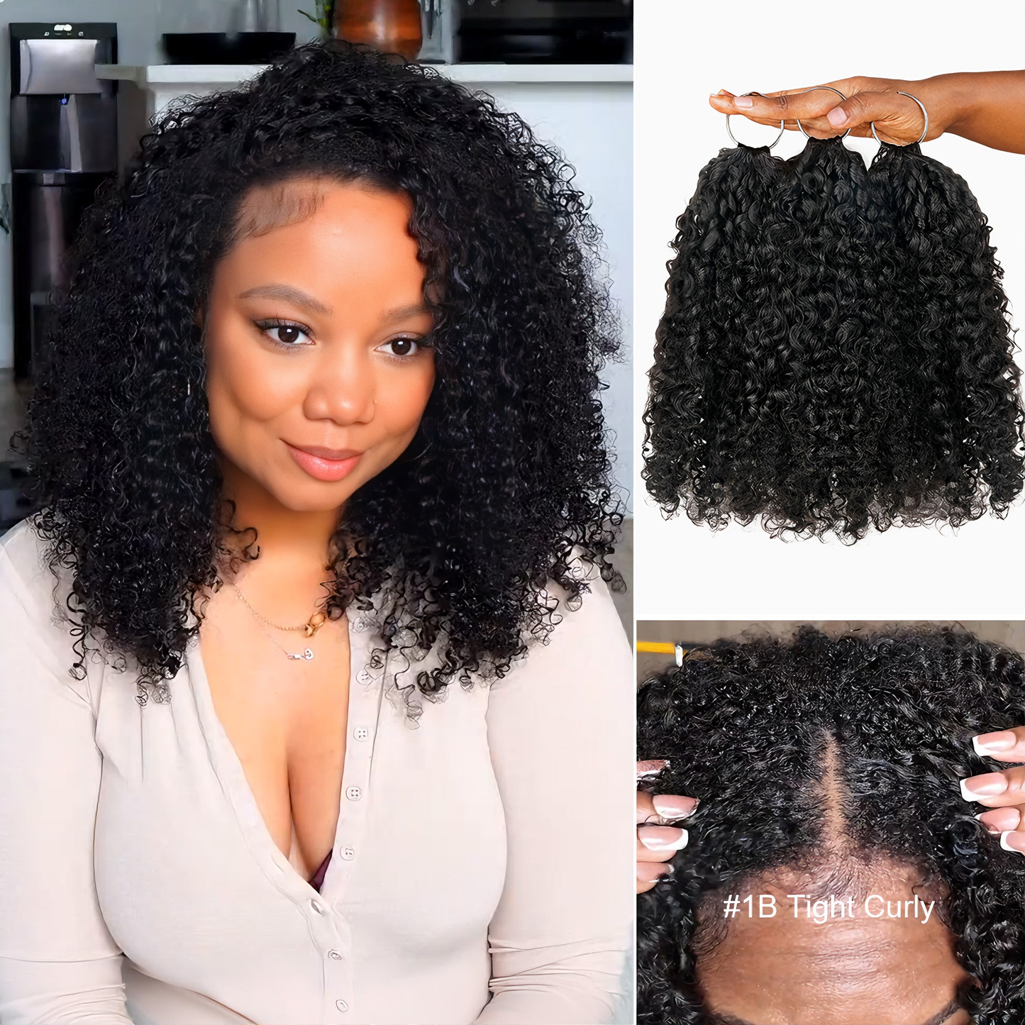 Seamless Crochet Human Hair – Natural Blend, Fast Install & Full Coverage