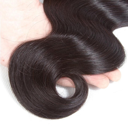(B1) Body Wave Bundles Human Hair 3 Bundles Natural Black Color Virgin Weave Bundles Hair Extensions