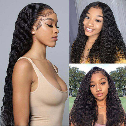 Ear to Ear Lace Frontal Wig Water Wave Hair Wet And Wavy Lace Front Wigs