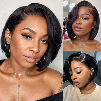 13x4 Lace Front Pixie Cut Wig Short Human Hair wig Short Wigs