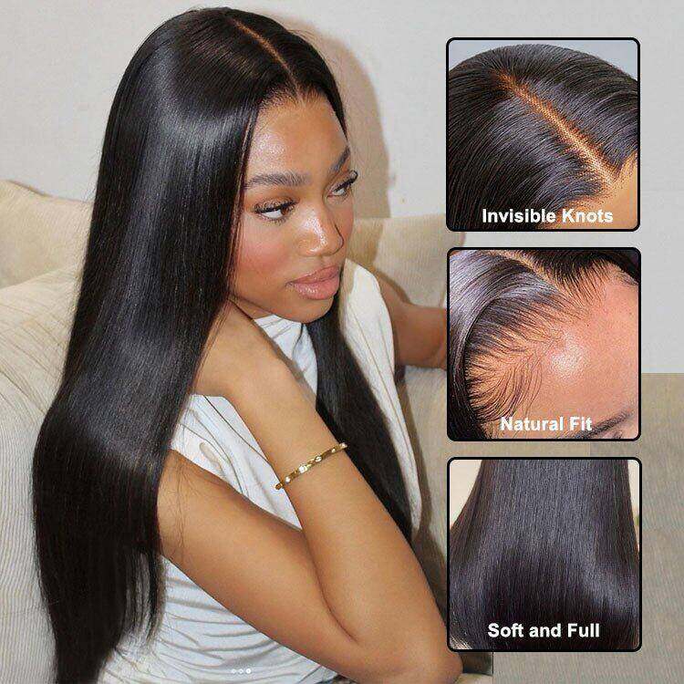 13x4 Lace Front Straight Wigs Remy Hair