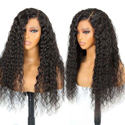 Ear to Ear Lace Frontal Wig Water Wave Hair Wet And Wavy Lace Front Wigs