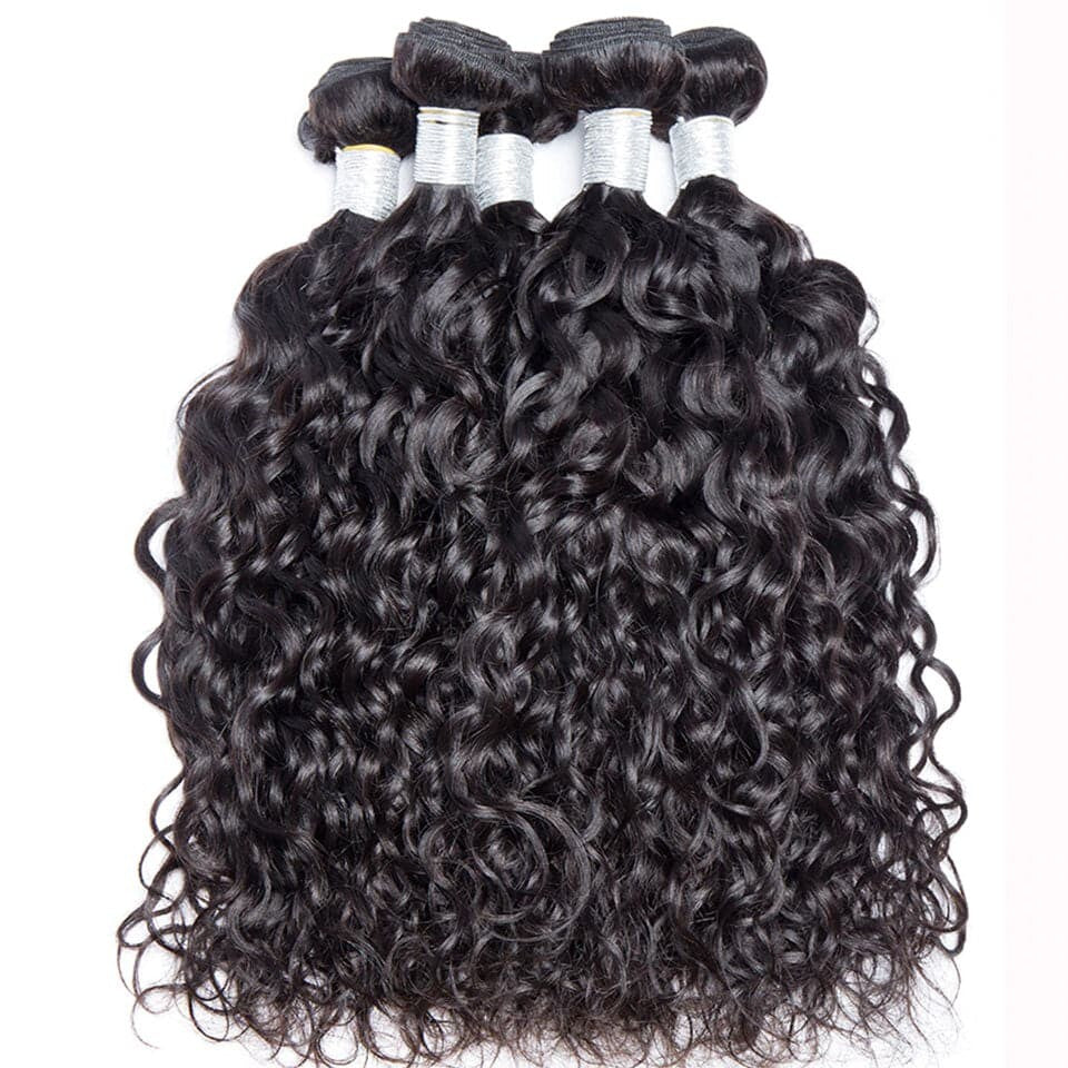 Water Wave 3 Bundles With 4x4 Lace Closure