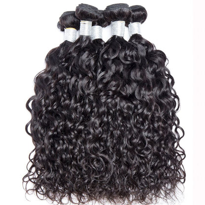 Water Wave 3 Bundles With 4x4 Lace Closure