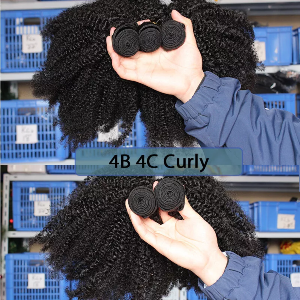 Afro Curly 3 Bundles Virgin Small Tight Curly